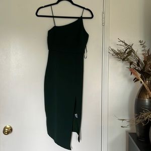 Forest green bodycon dress